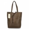 Torebka Damska Shopper Bag z Kosmetyczką firmy Herisson 15R355 Ciemno Ziemista