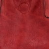 Duża Torebka Shopper Bag z Kosmetyczką firmy Herisson 18R301 Ciemno Czerwona