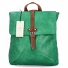 Duży Plecak Damski w stylu Vintage firmy Herisson 1502A512 Smocza Zieleń