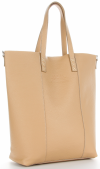 Vittoria Gotti Firmowy Shopper Made in Italy z Kosmetyczką Ziemisty