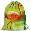 Plecaczki Damskie Praktyczny Worek w modny wzór flaminga Zielony