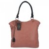 Uniwersalne Torebki Damskie XL firmy Hernan Shopper Bag Brudny Róż