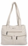 Torebka Damska Na Ramię Shopper Bag firmy Hernan 8006 Beżowa