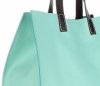 Praktyczne Torebki Skórzane 2 w 1 Shopper z Listonoszką firmy Genuine Leather Miętowa