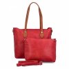 Torebka Damska Shopper Bag XL z Kosmetyczką firmy Herisson H8806 Czerwona