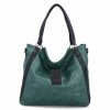Torebka Damska Shopper Bag XL firmy Hernan HB0337 Butelkowa Zieleń