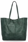Duża Torebka Shopper Bag z Kosmetyczką firmy Herisson 18R301 Butelkowa Zieleń