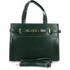 Elegancka Torebka Damska Kuferek firmy Herisson 19R509 Butelkowa Zieleń