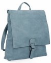 Stylowy Plecak Damski Vintage XL firmy Hernan HB0349 Błękitny