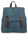 Modny Plecak Damski Vintage firmy Herisson 1552L2047 Niebieski