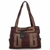 Torebka Damska Shopper Bag firmy Hernan 3892-1 Bordowa/Ziemista