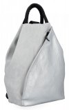 Uniwersalny Plecak Damski firmy Hernan HB0137 Srebrny/Jasno Szary