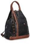 Stylowy Plecaczek Damski firmy Herisson 15-2B315 Czarny