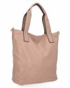 Duża Torebka Damska Shopper Bag XXL firmy Hernan HB0363 Pudrowy Róż