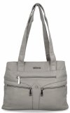 Torebka Damska Na Ramię Shopper Bag firmy Hernan 8006 Jasno Szara
