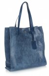 GEANȚĂ DIN PIELE shopper bag Vera Pelle bleumarin 205454