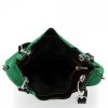 GEANȚĂ DIN PIELE tip poștaș Genuine Leather verde de zmeu 222