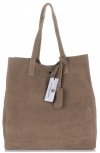 GEANȚĂ DIN PIELE shopper bag Vittoria Gotti maro pământiu V205454