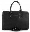 GEANȚĂ DIN PIELE business Vittoria Gotti negru V9047