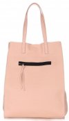 GEANȚĂ DIN PIELE shopper bag Vittoria Gotti roz de pudră V8622