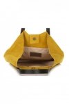GEANȚĂ DIN PIELE shopper bag Vittoria Gotti galben V8267