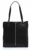 GEANȚĂ DIN PIELE clasică Genuine Leather negru J6088