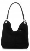 GEANȚĂ DIN PIELE shopper bag Vittoria Gotti negru V3821