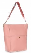 GEANȚĂ DIN PIELE shopper bag Genuine Leather roz K26