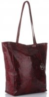 GEANȚĂ DIN PIELE shopper bag Vittoria Gotti vișiniu V16299