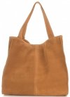 GEANȚĂ DIN PIELE shopper bag Vittoria Gotti roșcat V501