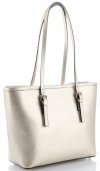 GEANȚĂ DIN PIELE clasică Genuine Leather auriu 3303