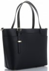 GEANȚĂ DIN PIELE clasică Vittoria Gotti negru V3304