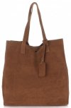 GEANȚĂ DIN PIELE shopper bag Vittoria Gotti roșcat V205454