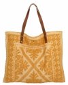 Geantă Shopper Italiană cu Mode La Modă 5887 Galbenă