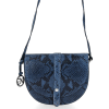 GEANȚĂ DIN PIELE tip poștaș Vittoria Gotti denim V5751COCO