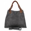 GENȚĂ DIN PIELE shopper bag Vittoria Gotti gri 2269-Jsz