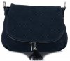 GEANȚĂ DIN PIELE tip poștaș Genuine Leather bleumarin A20E