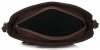 GEANȚĂ DIN PIELE tip poștaș Genuine Leather ciocolatiu E4098