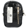 GEANȚĂ DIN PIELE tip poștaș Vittoria Gotti negru V6208