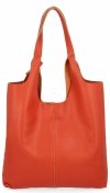 GENȚĂ DIN PIELE shopper bag Vittoria Gotti portocaliu 165
