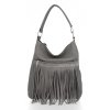 GEANȚĂ DIN PIELE shopper bag Roberto Ricci gri 19136