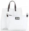 GEANȚĂ DIN PIELE universală Genuine Leather alb 691756