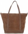 GEANȚĂ DIN PIELE shopper bag Vittoria Gotti maro pământiu V2939