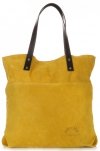 GEANȚĂ DIN PIELE shopper bag Vittoria Gotti galben V8267