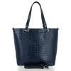 GEANȚĂ DIN PIELE clasică Vittoria Gotti bleumarin V2395