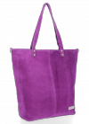 GEANȚĂ DIN PIELE shopper bag Vittoria Gotti mov VG41