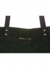 GEANȚĂ DIN PIELE shopper bag Vittoria Gotti verde de sticlă V915