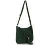 GEANȚĂ DIN PIELE tip poștaș Genuine Leather verde de sticlă 4022