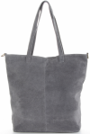 Kožené kabelka univerzálna Genuine Leather šedá 805