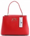 Kožené kabelka kufrík Vittoria Gotti červená V7710